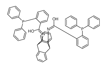 N,N'-(11R,12R)-(9,10-Dihydro-9,10-ethanoanthracene-11,12-diyl)bis[2-(diphenylphosphino)benzamide] structure