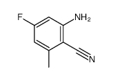 2-Amino-4-fluoro-6-methylbenzonitrile Structure