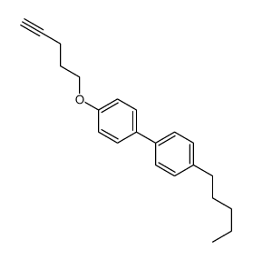 1-pentyl-4-(4-pent-4-ynoxyphenyl)benzene结构式
