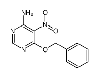 5-nitro-6-phenylmethoxypyrimidin-4-amine结构式