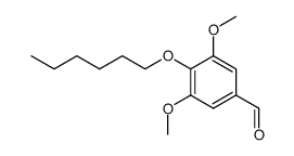 4-(hexyloxy)-3,5-dimethoxybenzaldehyde结构式