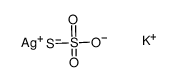 potassium silver thiosulfate Structure