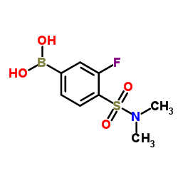 (4-(N,N-二甲基氨磺酰)-3-氟苯基)硼酸图片