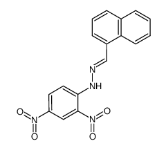 1-Naphthalenecarbaldehyde 2,4-dinitrophenyl hydrazone结构式