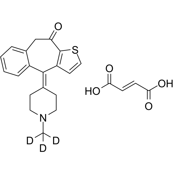 Ketotifen-d3 fumarate Structure