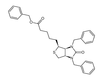 [3aS-(3aα,4β,6aα)]-六氢-2-氧代-1,3-二(苯基甲基)-1H-噻吩并[3,4-d]咪唑-4-戊酸苯甲酯图片