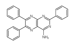 4-Pteridinamine,2,6,7-triphenyl-结构式