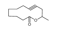 12-methyloxacyclododec-9-yn-2-one Structure