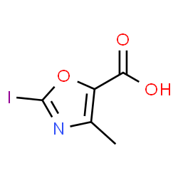 2-Iodo-4-methyloxazole-5-carboxylic acid Structure