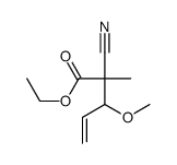 ethyl 2-cyano-3-methoxy-2-methylpent-4-enoate Structure