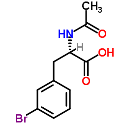 N-Acetyl-3-bromo-L-phenylalanine Structure