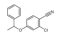 2-chloro-4-(1-phenylethoxy)benzonitrile Structure