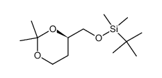 (R)-tert-butyl((2,2-dimethyl-1,3-dioxan-4-yl)methoxy)dimethylsilane Structure