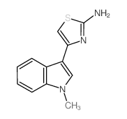 4-(1-Methyl-1H-indol-3-yl)-thiazol-2-ylamine结构式