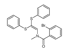 N-[2,2-bis(phenylsulfanyl)ethenyl]-2-bromo-N-methylbenzamide Structure