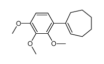 1-(2,3,4-trimethoxyphenyl)cycloheptene结构式
