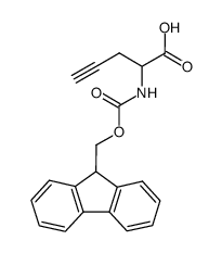 2-((((9H-Fluoren-9-Yl)Methoxy)Carbonyl)Amino)Pent-4-Ynoic Acid Structure