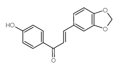 3-(1,3-Benzodioxol-5-yl)-1-(4-hydroxyphenyl)-2-propen-1-one Structure