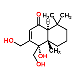 9α,11,12-Trihydroxydrim-7-en-6-one structure