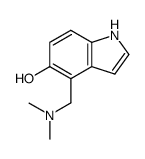 4-dimethylaminomethyl-indol-5-ol结构式