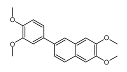 6-(3,4-dimethoxyphenyl)-2,3-dimethoxynaphthalene结构式