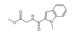 methyl N-(1-methyl-1H-indol-2-ylcarbonyl)glycinate结构式