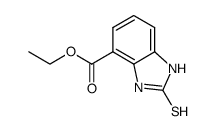 ethyl 2-mercapto-1H-benzimidazole-4-carboxylate结构式