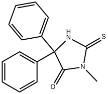 3-Methyl-5,5-diphenyl-2-thioxoimidazolidin-4-one结构式