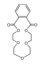 3,4,6,7,9,10,12,13-Octahydro-2,5,8,11,14-benzopentaoxacycloheptadecin-1,15-dione结构式