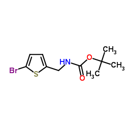 tert-Butyl N-[(5-bromo-2-thienyl)methyl]carbamate Structure