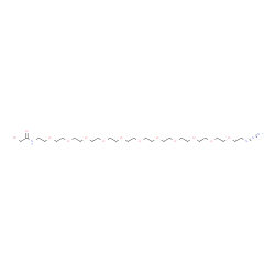 Bromoacetamido-dPEG-azide Structure