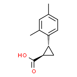 trans-2-(2,4-dimethylphenyl)cyclopropane-1-carboxylic acid Structure