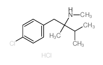 Benzeneethanamine,4-chloro-N,a-dimethyl-a-(1-methylethyl)-, hydrochloride(1:1) structure