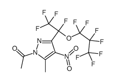 1-Acetyl-3-[1-(heptafluoropropoxy)-1,2,2,2-tetrafluoroethyl]-5-methyl-4-nitro-1H-pyrazole picture