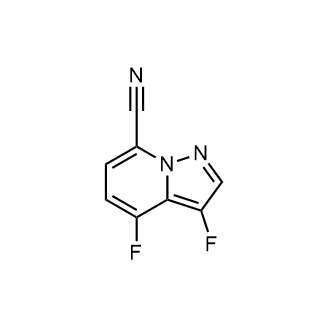 3,4-Difluoropyrazolo[1,5-a]pyridine-7-carbonitrile structure