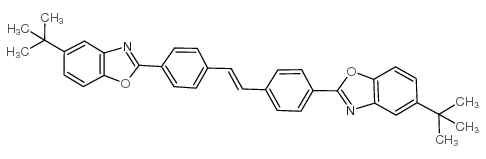 2,2-(4,4-二苯乙烯基)双-5-叔丁基苯并唑结构式