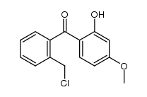 2-Chlormethyl-2'-hydroxy-4'-methoxy-benzophenon结构式