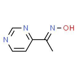Ethanone, 1-(4-pyrimidinyl)-, oxime, (1E)- (9CI) Structure