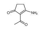 2-Cyclopenten-1-one, 2-acetyl-3-amino- (8CI,9CI)结构式