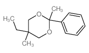 1,3-Dioxane,5-ethyl-2,5-dimethyl-2-phenyl- Structure