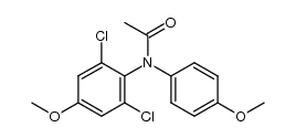 N-acetyl-N-(4-methoxyphenyl)-2,6-dichloro-4-methoxyaniline Structure