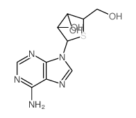 Adenine, 9-(4-thio-b-L-ribofuranosyl)- (7CI,8CI) picture