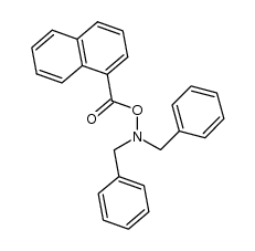 O-(1-naphthoyl)-N,N-dibenzylhydroxylamine结构式