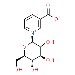 3-Carboxylato-1-β-D-glucopyranosylpyridinium Structure