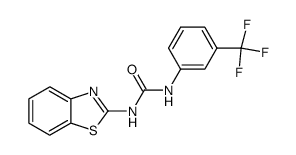 1-benzothiazol-2-yl-3-(3-trifluoromethyl-phenyl)-urea Structure