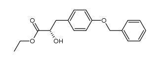 3-(4-benzyloxyphenyl)-2-hydroxypropionic acid ethyl ester Structure