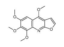 4,6,7,8-tetramethoxy-furo[2,3-b]quinoline Structure