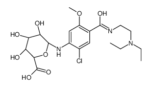 甲氧氯普胺N4-β-D-葡糖苷酸结构式