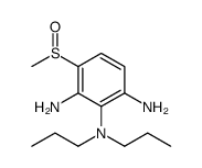 4-methylsulfinyl-2-N,2-N-dipropylbenzene-1,2,3-triamine结构式