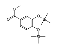 3,4-Bis(trimethylsiloxy)benzoic acid methyl ester structure